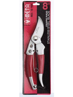 กรรไกรตัดกิ่งไม้สแตนเลส META No.S-101 ขนาด 8 นิ้ว 02-7374802-3