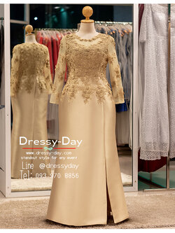 รหัส ชุดเจ้าภาพ : PFL215 ชุดแม่เจ้าสาวอ้วน ชุดแม่เจ้าบ่าวอวบ งานเช้า กลางวัน เย็น กลางคืน แบบผ้าไหมไม่แก่ สวย เรียบหรู ปังเกินต้าน