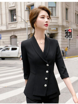 สินค้าพรีออเดอร์ เสื้อสูทแฟชั่นสวยหรูสไตล์เกาหลีดูดีมี 3สี PO-SUIT-028