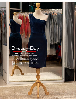 รหัส ชุดราตรี :PFS106 ชุดราตรีสั้น ผ้ากริตเตอร์ พร้อมส่ง โชว์ไหล่ ไหล่เดี่ยว ไหล่เฉียง สวย เรียบ หรู ใส่ได้หลากหลายโอกาส