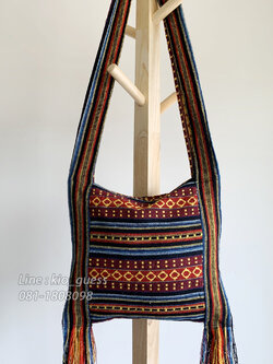 Size M ขายย่าม ย่าม ย่ามกะเหรี่ยง ย่ามชาวเขา กระเป๋าผ้านากา ขายย่ามกระเหรี่ยงทอมือ กระเป๋าฮิปปี้ กระเป๋าโบฮีเมียน กระเป๋าแนวๆ กระเป๋าแนวเซอร์ๆ ย่ามราคาถูก