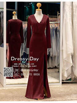 รหัส ชุดราตรียาว : PFL136 ชุดไปงานแต่งคนอ้วน พร้อมส่ง ชุดราตรีคนอ้วน คนอวบสวยๆ ใส่ออกงานกลางวัน กลางคืนได้หลายโอกาส