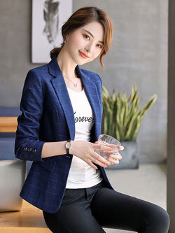 สินค้าพรีออเดอร์ สูทผู้หญิงแบบสวยสไตล์เกาหลี รหัส PO-SUIT-018