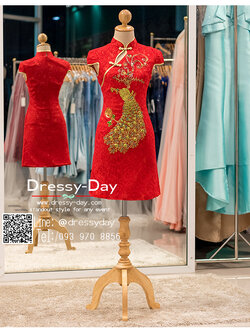 รหัส ชุดกี่เพ้า :KPS049 ชุดกี่เพ้าพร้อมส่ง มีชุดกี่เพ้าคนอ้วน แบบสั้น สีแดง คัตติ้งเป๊ะมาก ใส่ออกงาน ไปงานแต่งงาน ใส่เป็นชุดพิธีกร ชุดเพื่อนเจ้าสาว ชุดถ่ายพรีเวดดิ้ง ชุดยกน้ำชา หรือ ใส่ ชุดกี่เพ้าแต่งงาน สวยมากๆ ค่ะ