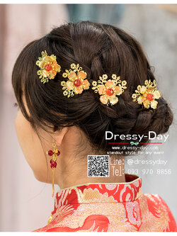 รหัส ปิ่นปักผมจีน : TR117 เครื่องประดับผมจีนโบราณ ปิ่นปักผมจีนพร้อมส่ง สวย หวาน หรู น่ารักชวนฝัน