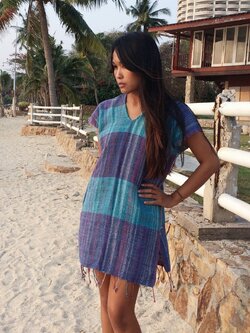 ชุดกะเหรี่ยง เสื้อกะเหรี่ยง ชุดชาวเขา เสื้อแม้ว เสื้อปกากะญอ เดรสกะเหรี่ยง เดรสแนวๆ เดรสเซอร์ อินดี้ ฮิปปี้ โบฮีเมียน ราคาถูก