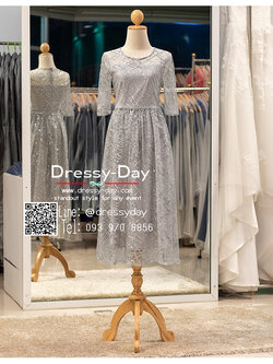 รหัส ชุดราตรีสั้น :PFS094 ชุดราตรีกลิตเตอร์ มีแขน เดรสกลิตเตอร์พร้อมส่ง ชุดไปงานแต่ง glitter สวย หรู คนอ้วน คนอวบ ใส่สวย