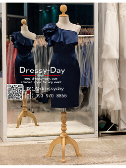 รหัส ชุดราตรี :PFS073 ชุดราตรีสั้น พร้อมส่ง โชว์ไหล่ ไหล่เดี่ยว ไหล่เฉียง สวย เรียบ หรู ใส่ได้หลากหลายโอกาส