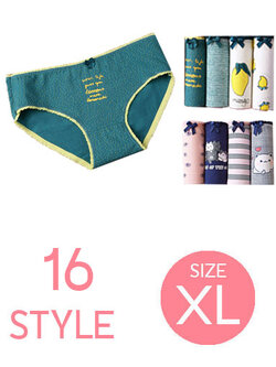 กางเกงชั้นในผู้หญิงใส่สบายมี 16ลาย รหัสA008-XL