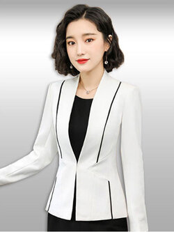 เสื้อสูทผู้หญิงสีขาวสไตล์เรียบหรู มี 7 ไซส รหัส2249