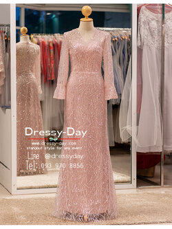 รหัส ชุดเจ้าภาพ : PFL221 ชุดแม่เจ้าสาววัยรุ่น ชุดแม่เจ้าบ่าวหรูๆ ไม่มีลูกไม้ แบบไม่แก่ สวย หรู ตอนกลางคืน กลางวัน และงานเช้า