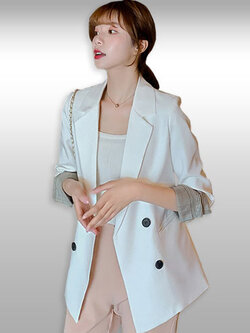 เสื้อสูทแฟชั่นแบบสวยหรูสไตล์เกาหลี มี 5 ไซส