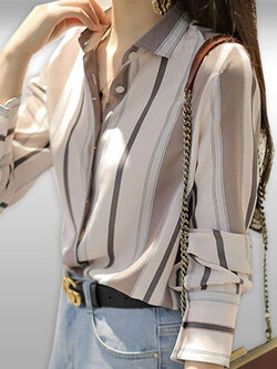 เสื้อเชิ๊ตผู้หญิงทำงานแบบสวยหรู รหัส 2414