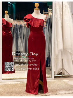 รหัส ชุดราตรียาว : PFL130 ชุดราตรียาว พร้อมส่ง โชว์ไหล่ ไหล่เดี่ยว ไหล่เฉียง สวย เรียบ หรู คนอวบ อ้วนใส่สวยค่ะ