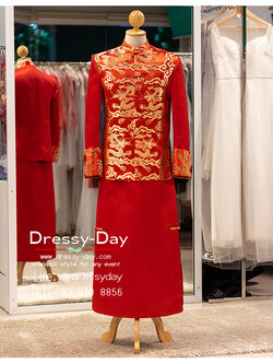 รหัส เสื้อจีนชาย : KPM032 ชุดแต่งงานจีนโบราณชาย อลังการตามประเพณีจีนดั้งเดิม หล่อ เท่ห์ ไฮโซ