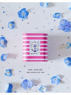 Pink Tin Money Box กระปุกออมสินสีชมพู งานสังกะสี