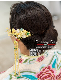 รหัส ปิ่นปักผมจีน : TR096 เครื่องประดับผมจีนโบราณ ปิ่นปักผมจีน สวยๆ หรๆ เพิ่มความปัง อลังทุกองศา