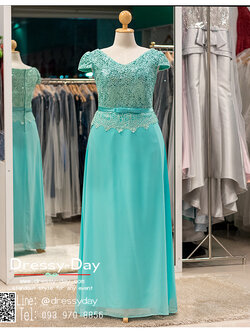 รหัส ชุดไปงานแต่งงานคนอ้วน : PF053 ชุดราตรียาวคนอ้วน สีเขียวมิ้นท์ ไซต์ใหญ่ สีเขียวพาสเทลอ่อน ตกแต่งผ้าลูกไม้และกริตเตอร์ช่วงบน ใส่ไปงานแต่งงานกลางคืน งานกาล่าดินเนอร์ ชุดงานเลี้ยง ชุดพิธีกร งานพรอม งานบายเนียร์ งานเดินพรหมแดง ชุดเพื่อนเจ้าสาว สวยมาก