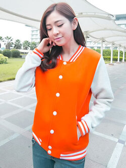 เสื้อคลุมแฟชั่น Classic stlye สวยปนเท่ห์สไตล์เกาหลี รหัส 1662-สีส้ม
