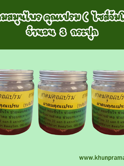 ยาดมสมุนไพร คุณเปรม (ไซส์จัมโบ้ ขนาด 100 กรัม )จำนวน 3 กระปุก