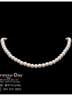 รหัส ND141 : เครื่องประดับออกงาน กลางวัน เช้า บ่าย กลางคืน สร้อยมุขใส่ออกงาน ไปงานแต่ง สวย เรียบหรู