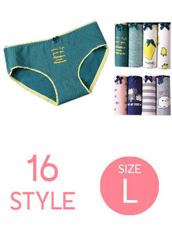 กางเกงชั้นในผู้หญิงใส่สบายมี 16ลาย รหัสA008-L