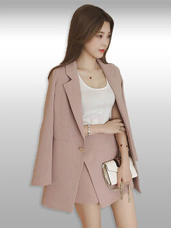 ชุดเซทสูทแบบสวยหรูสไตล์เกาหลี มี 4 ไซส