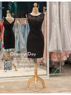 รหัส ชุดราตรีสั้น : bb037 ชุดแซก ชุดราตรี สีดำ แขนกุดเรียบหรูเหมาะใส่ออกงานกลางคืน งานคอกเทล