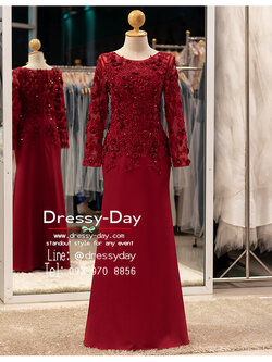 รหัส ชุดราตรี : PFL155 ชุดเจ้าภาพงานแต่ง เช้า กลางคืน ชุดแม่เจ้าสาว แม่เจ้าบ่าว อวบ อ้วน สวย หรูหรา อย่างมีระดับ