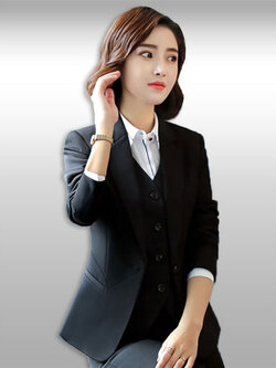 เสื้อสูทผู้หญิงสีดำแบบสวยหรู มี 7 ไซส รหัส2259