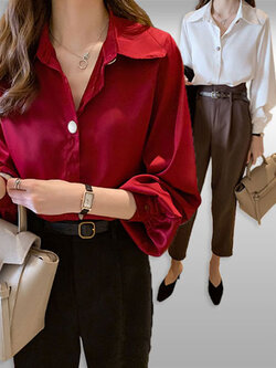 เสื้อเชิ๊ตแฟชั่นแบบสวยหรู มี2สี รหัส2349