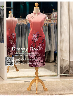 รหัส ชุดกี่เพ้า : KPS110 ชุดจีนสมัยใหม่ แฟชั่นชุดจีนร่วมสมัยสวยๆ ชุดจีนประยุกต์พร้อมส่ง คนอ้วน อวบใส่สวย