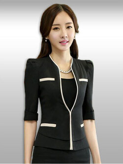 เสื้อสูทแฟชั่นแขนสามส่วนสไตล์เกาหลี มี 6ไซส รหัส2246