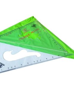 ไม้ฉากสามเหลี่ยม TOTO เครื่องมืองานเขียนแบบเบื้องต้น ราคาขายส่ง 70 บาท 02-7374802-3