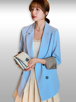 เสื้อสูทแฟชั่นแบบสวยหรูสไตล์เกาหลี มี 5 ไซส