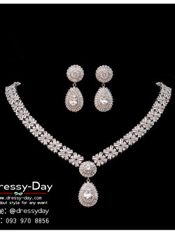 รหัส ND146 : เครื่องประดับแม่เจ้าสาว ใส่ออกงานกลางคืน คู่กับชุดราตรีเปิดไหล่ ชุดลูกไม้ สวย หรูหราแบบไม่ปราณีแขก