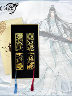 [ปรมาจารย์ลัทธิมาร] ที่คั่นหนังสือ แบบยาว ม่อเต๋าจู่ซือ ลายกระเรียนและกระต่าย