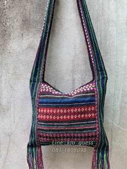 Size M ขายย่าม ย่าม ย่ามกะเหรี่ยง ย่ามชาวเขา กระเป๋าผ้านากา ขายย่ามกระเหรี่ยงทอมือ กระเป๋าฮิปปี้ กระเป๋าโบฮีเมียน กระเป๋าแนวๆ กระเป๋าแนวเซอร์ๆ ย่ามราคาถูก