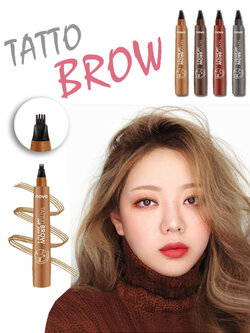 Novo Tattoo Brow ink pen แต่งคิ้วสวยเป็นธรรมชาติมี 4สี-รหัสD004