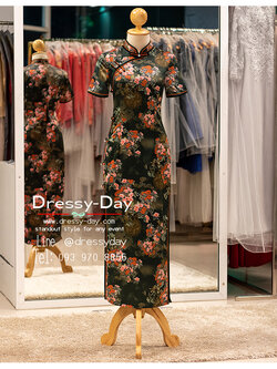 รหัส ชุดตรุษจีน : KPL212 ชุดตรุษจีนแฟชั่น ผู้หญิง ลาย Mei flowers สวย เก๋ แซ่บๆ ทันสมัย โดดเด่นไม่ซ้ำใคร