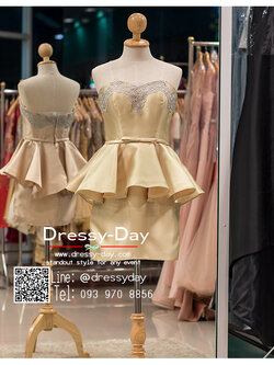 รหัส ชุดราตรีสั้น : PF046 ชุดราตรีสั้นผ้าไหม แบบเกาะอก สีชมพูพิงค์โกลด์ สวยหรูดูดีสไตล์วินเทจ ใส่ไปงานหมั้นเช้า งานกลางวัน งานแต่งงานกลางคืน งานเลี้ยง งานประกวด งานรับปริญญา งานรับรางวัล ชุดพิธีกร ชุดถ่ายพรีเวดดิ้ง ชุดเพื่อนเจ้าสาสาว น่ารักมากค่ะ