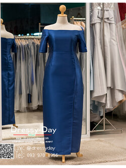 รหัส ชุดราตรีคนอ้วน : PFL067 ชุดราตรียาวมีแขน สวยหวานหรู ราตรียาวสีน้ำเงิน ผ้าไหม สวยหรูแบบเรียบโก้ และใส่ได้หลากหลายโอกาสคร๊าา มาพร้อมซับในอย่างดี คัตติ้งเนี๊ยบๆ