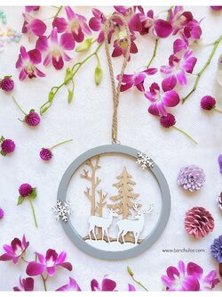 Christmas Wall Hanging Decor ที่แขวนผนัง ประตู สำหรับแต่งบ้าน