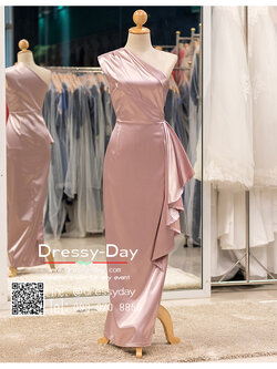 รหัส ชุดราตรียาว : PAL013 ชุดราตรียาว ไหล่เฉียง เข้ารูป ผ่าด้านข้างสุดสวย เรียบ หรู แอบเซ็กซี่นิดๆ