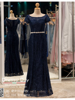 รหัส ชุดราตรียาว : PF023 ชุดราตรียาว สีน้ำเงิน มีเพรชประดับที่เอว เหมาะใส่ออกงานกลางคืน งานแต่งงาน งานกาล่าดินเนอร์ งานเลี้ยง งานพรอม งานรับกระบี่