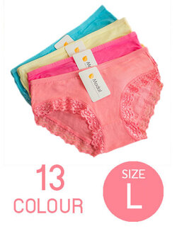 กางเกงชั้นในผู้หญิงใส่สบายมี 13สี รหัสA004-L