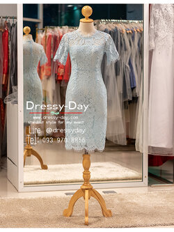 รหัส ชุดไปงานแต่งงาน : PK011A ชุดไปงานแต่งเรียบหรูดูแพง ใส่ออกงานเช้า กลางวัน ตอนกลางคืน คนอ้วน อวบ ใส่สวย หรู เรียบโก้