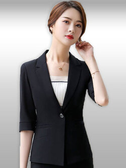 เสื้อสูทผู้หญิงสีดำแบบสวยหรู มี 7 ไซส รหัส 2406