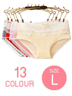 กางเกงชั้นในผู้หญิงใส่สบายมี 13สี รหัสA005-L