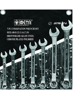 ประแจรวม แหวนข้างปากตาย 7 ตัว/ชุด 02-7374802-3